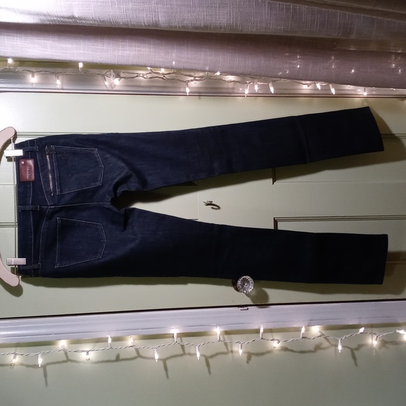 Women's DL1961 Jessica dark wash skinny zip pocket 25 high-end denim - Picture 4 of 15